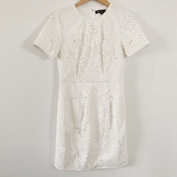 Pankaj and Nidhi Joelle white short sleeve dress 2 - Picture 5 of 14